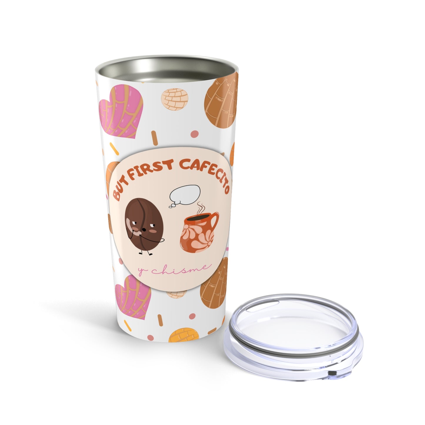 But First Cafecito y Chisme Insulated Tumbler, 20oz