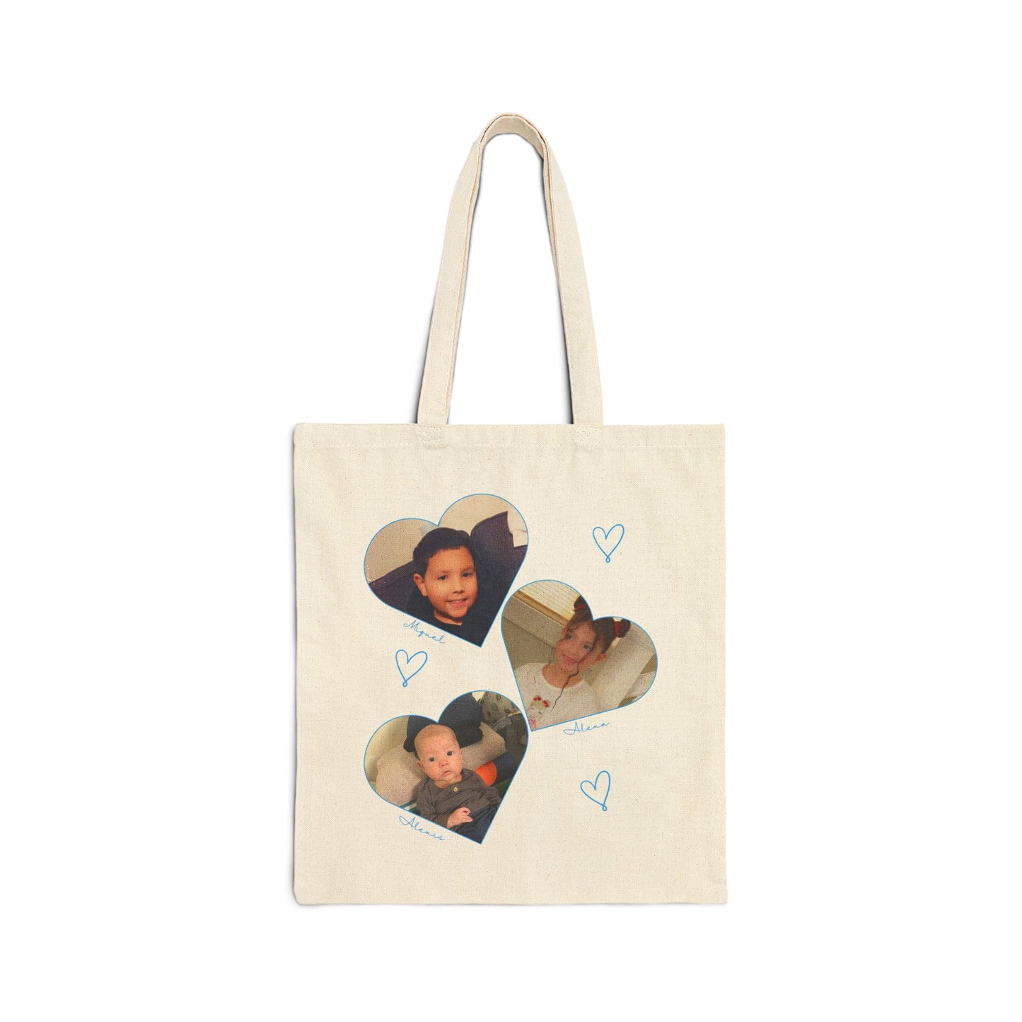 Personalized Family Photos Tote Bag (both sides)