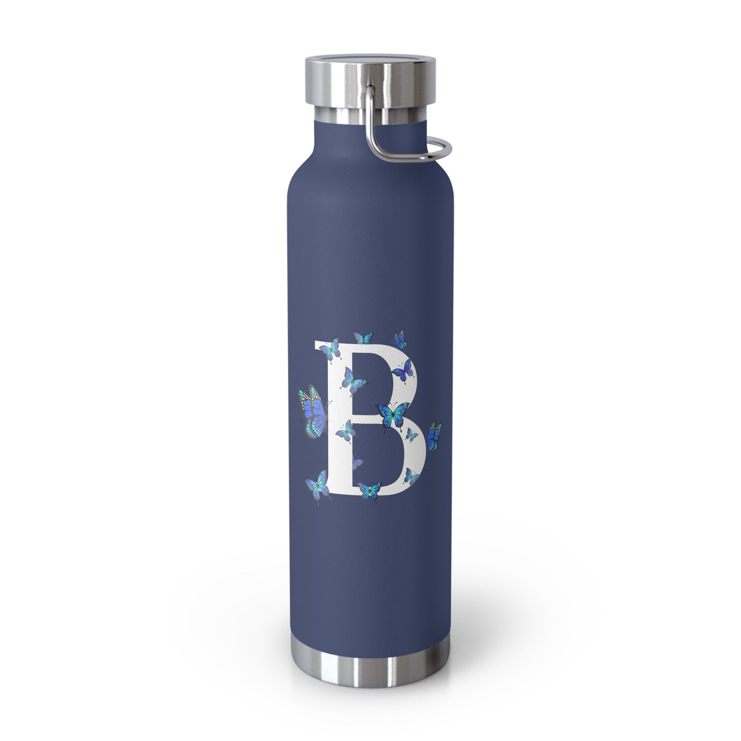 Personalized Butterfly Initial Insulated Bottle, 22oz