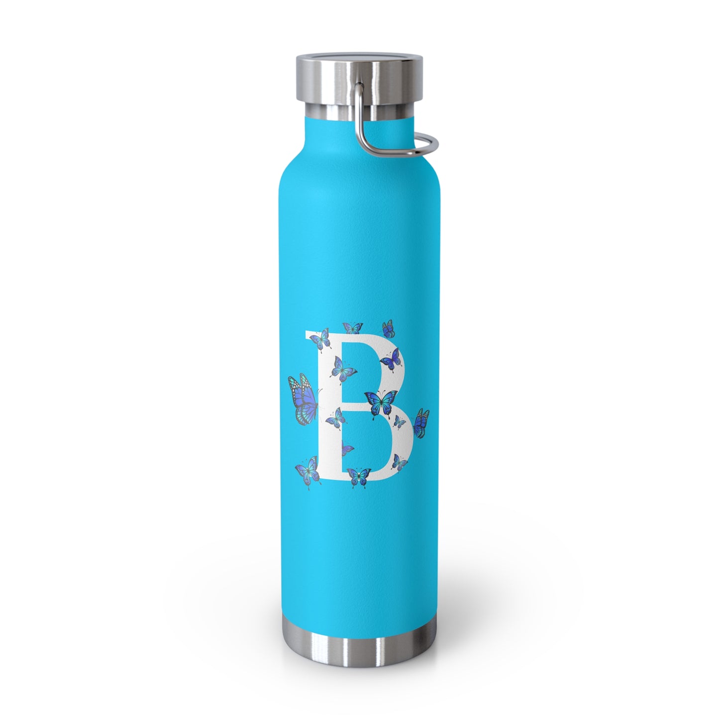 Personalized Butterfly Initial Insulated Bottle, 22oz
