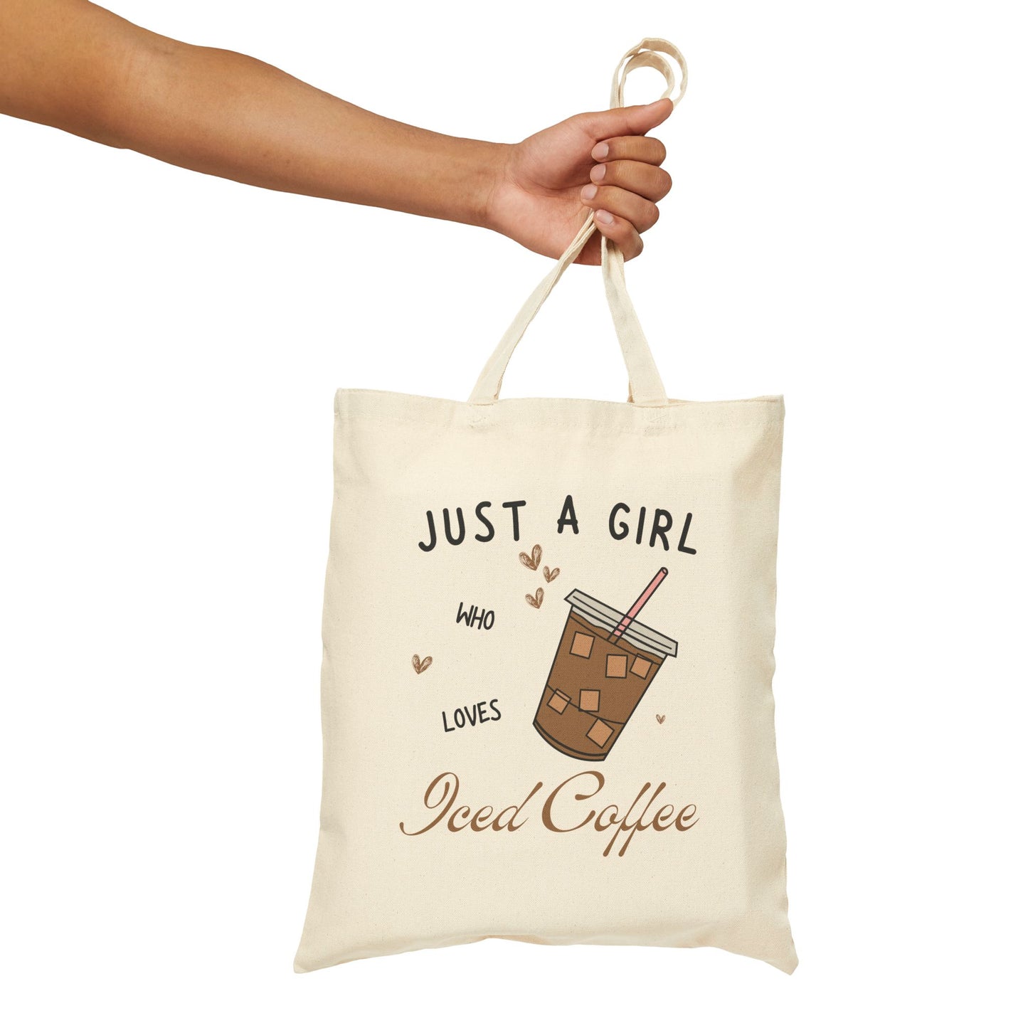 Just A Girl Who Loves Iced Coffee Tote Bag