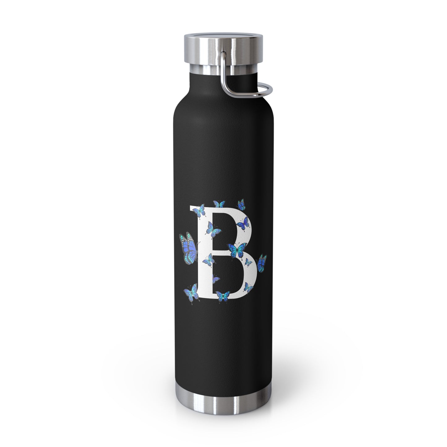 Personalized Butterfly Initial Insulated Bottle, 22oz