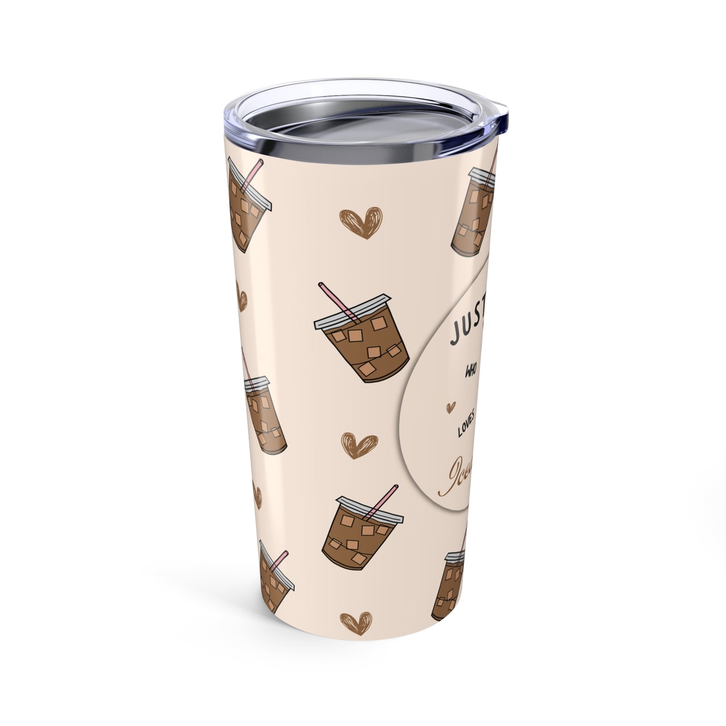 Just a Girl Who Loves Iced Coffee Insulated Tumbler, 20oz
