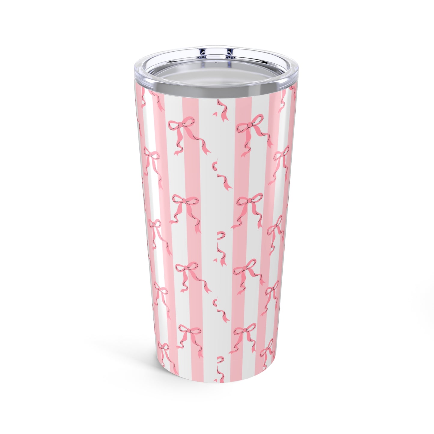 Personalized Pink Bow Insulated Tumbler, 20oz