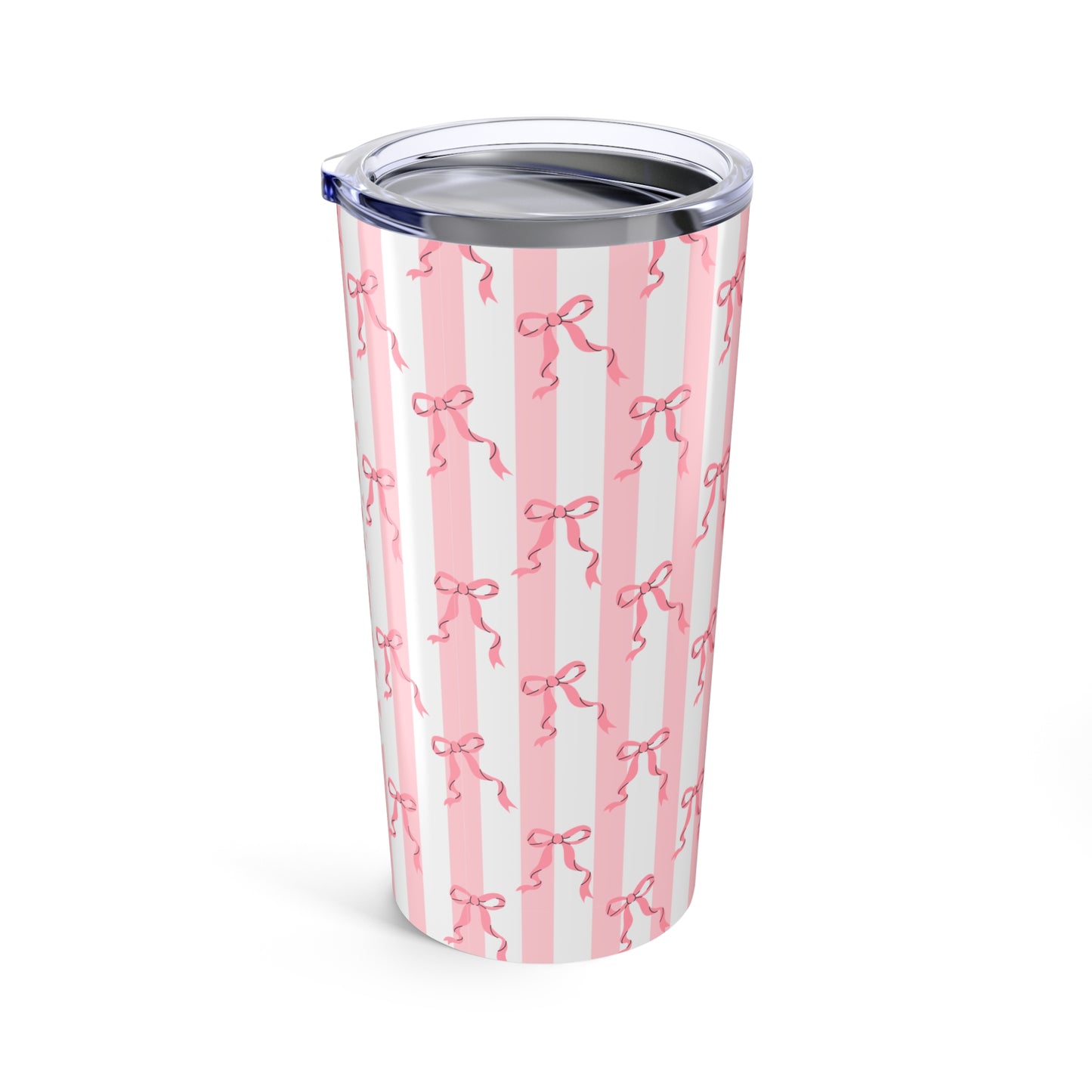 Personalized Pink Bow Insulated Tumbler, 20oz