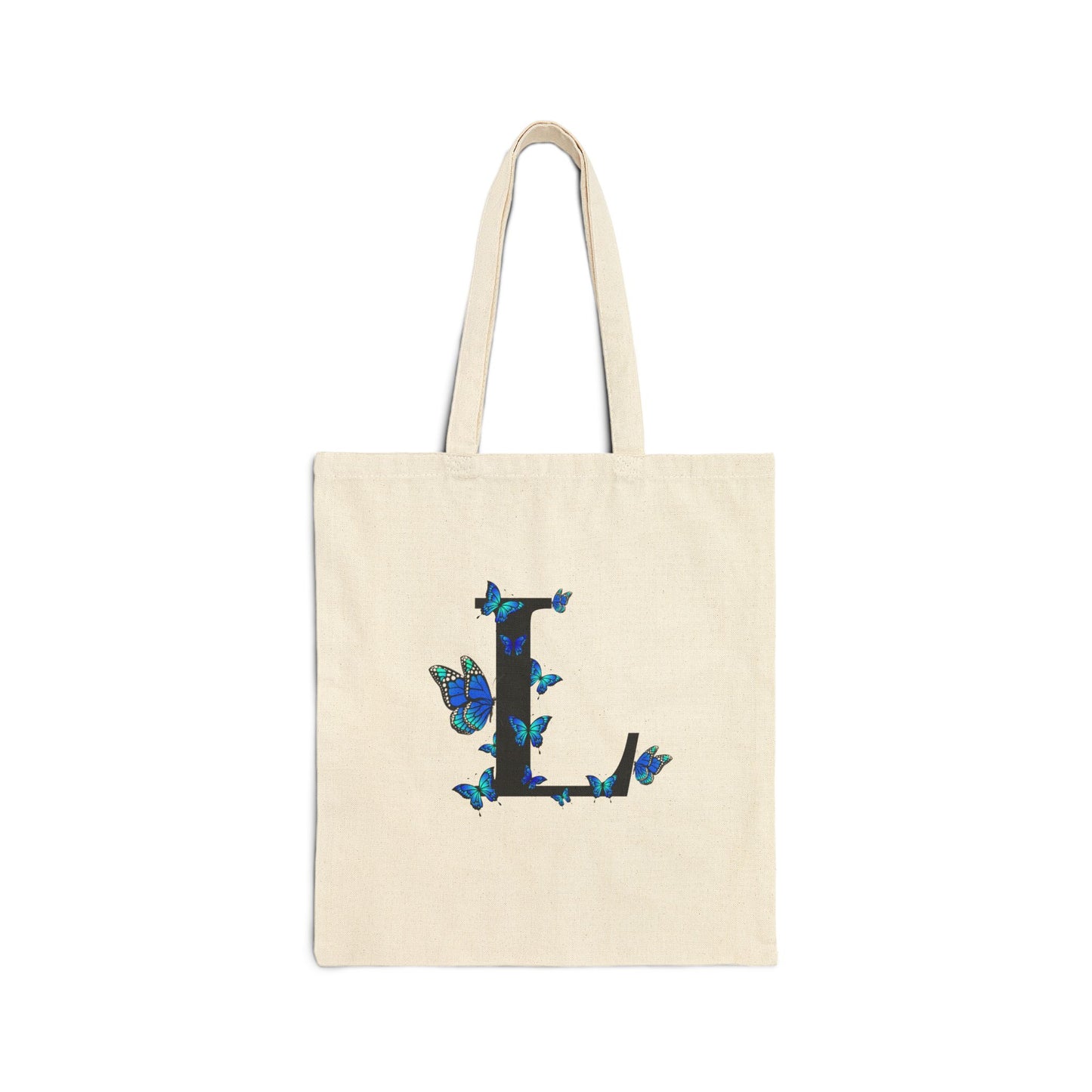 Personalized Initial Butterfly Tote Bag