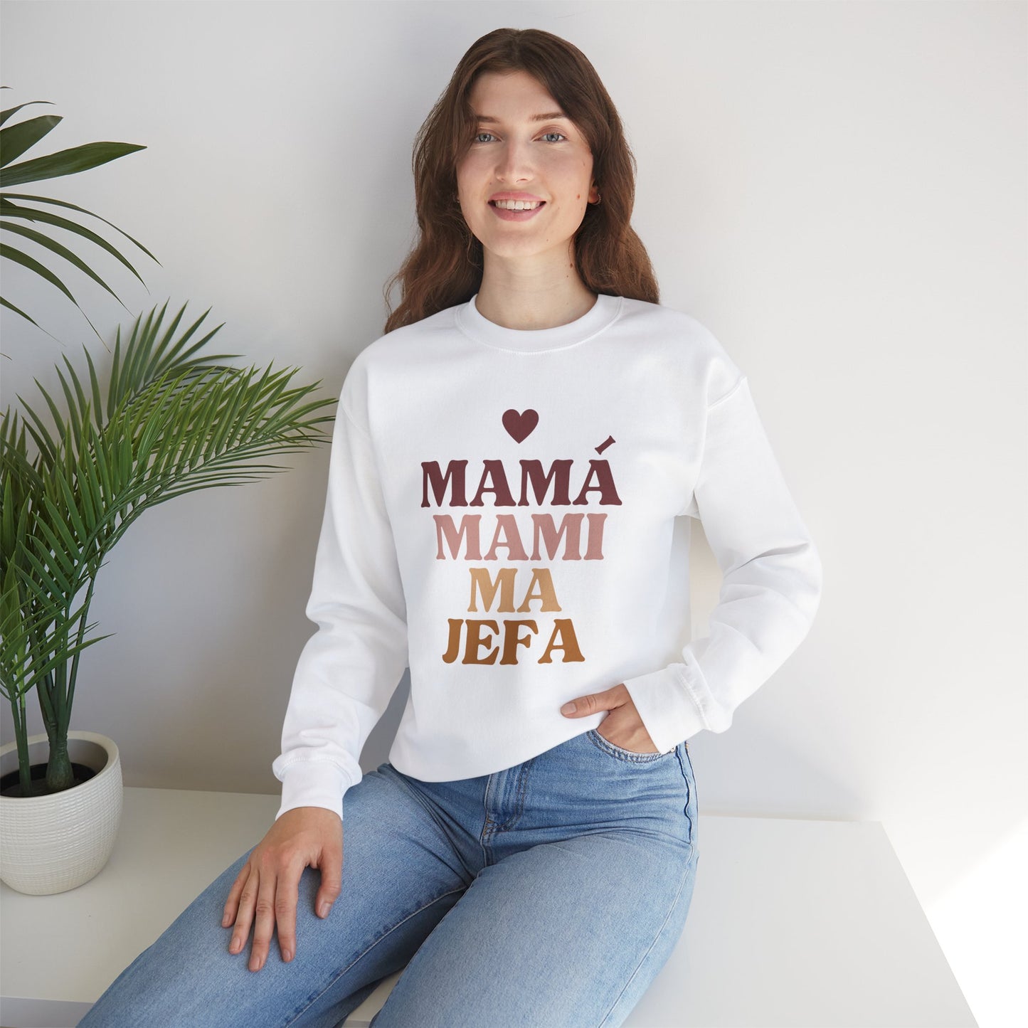 Mamá Mami Ma Jefa Crewneck Sweatshirt