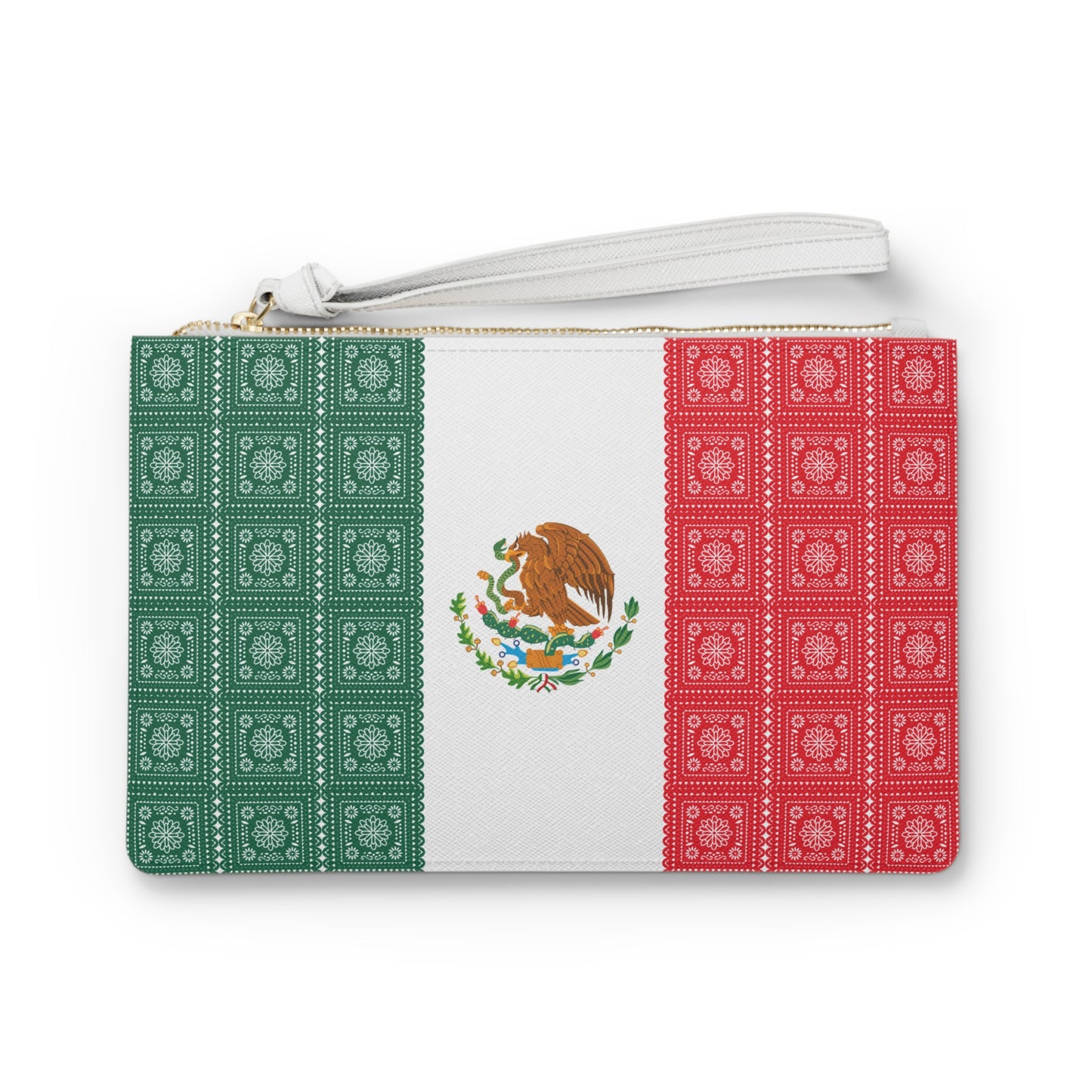 Mexican Flag Clutch Bag