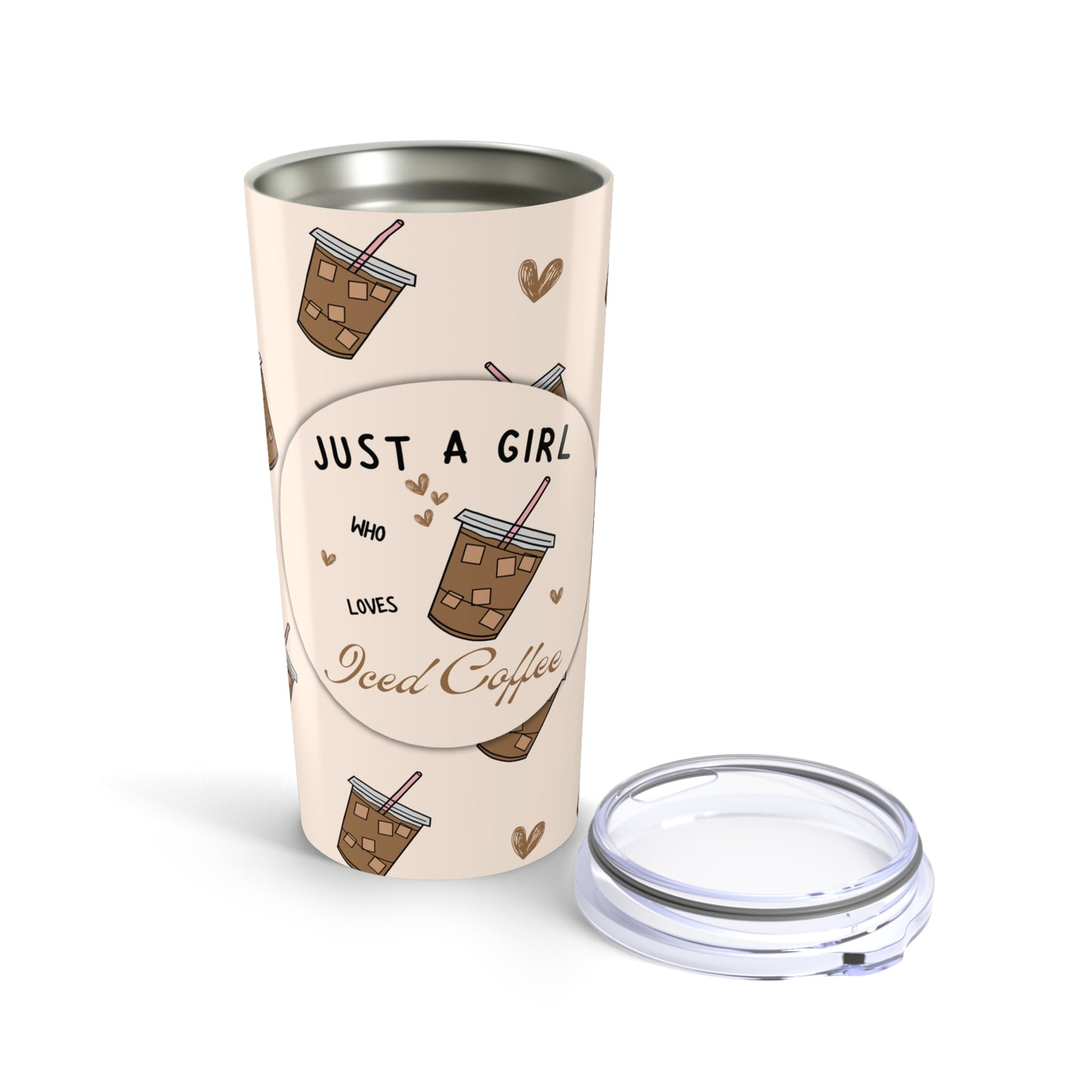 Just a Girl Who Loves Iced Coffee Insulated Tumbler, 20oz
