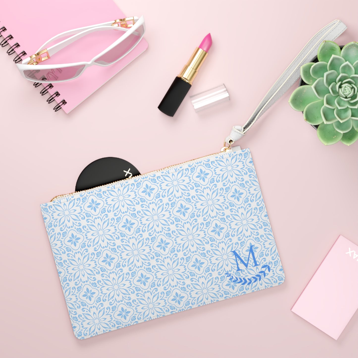Personalized Talavera Initial Clutch Bag