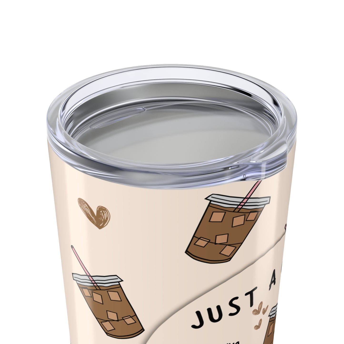 Just a Girl Who Loves Iced Coffee Insulated Tumbler, 20oz