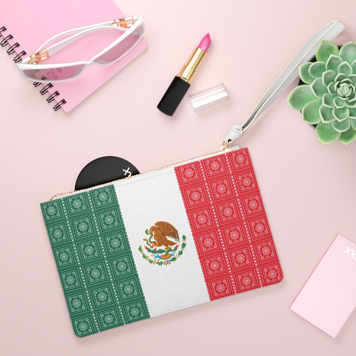 Mexican Flag Clutch Bag