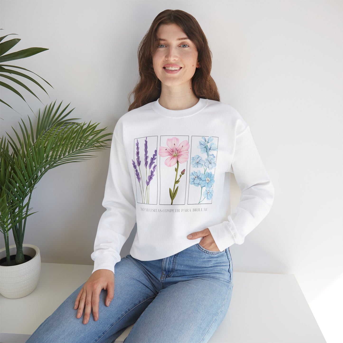 No Necesitas Competir Para Brillar Sweatshirt