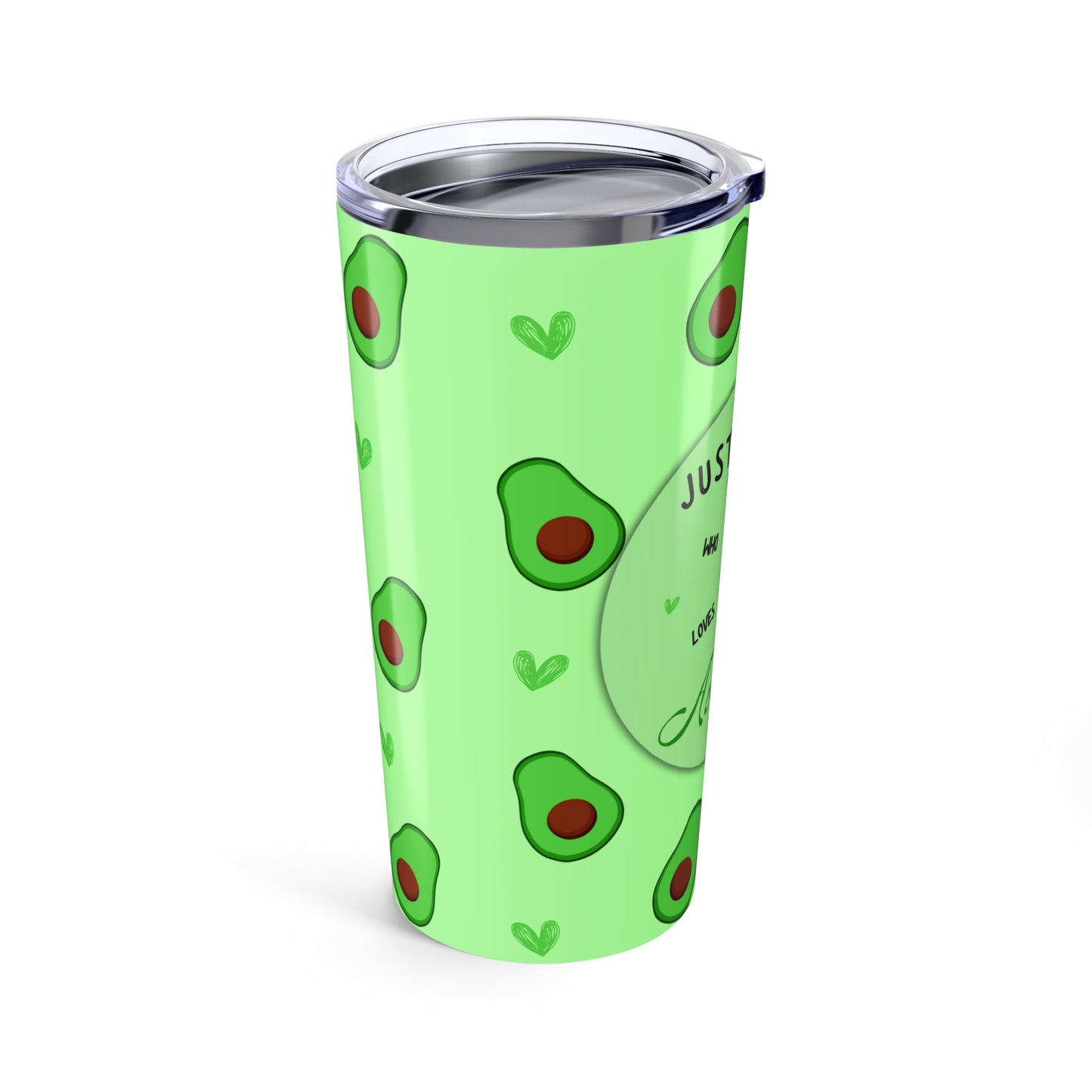 Just a Girl Who Loves Avocado Insulated Tumbler, 20oz
