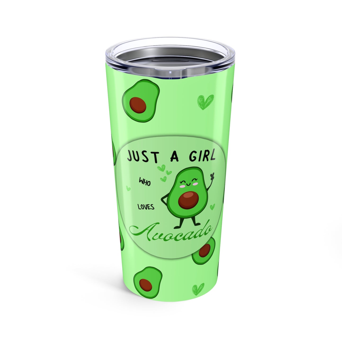 Just a Girl Who Loves Avocado Insulated Tumbler, 20oz