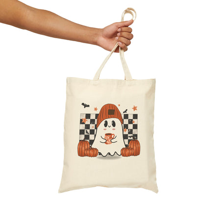 Checkered Ghost Tote Bag