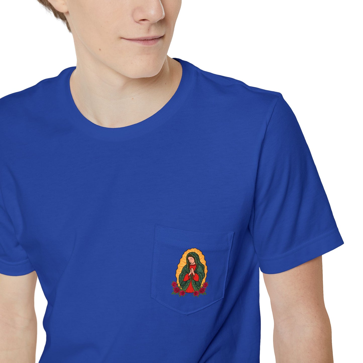 Virgen de Guadalupe Pocket T-shirt