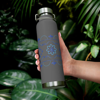 Blue Insulated Bottle, 22oz