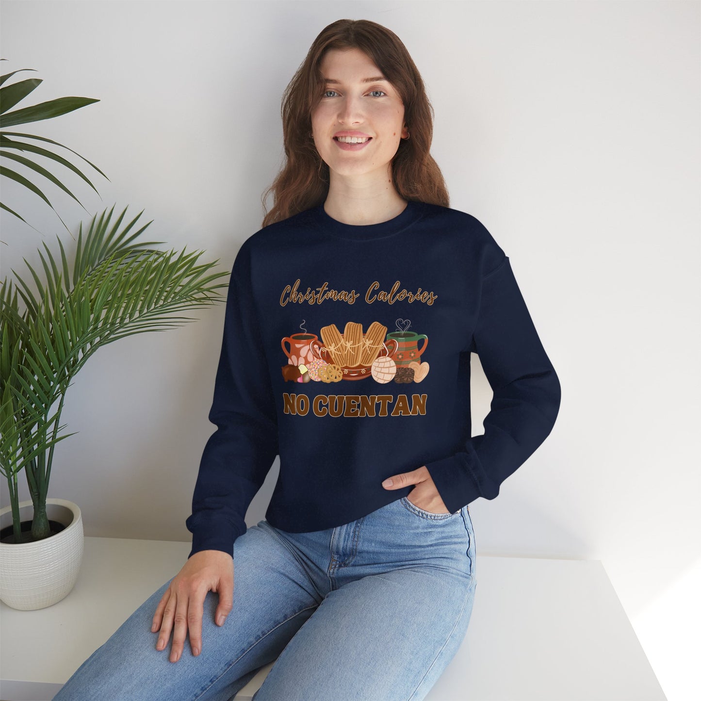 Christmas Calories No Cuentan Sweatshirt