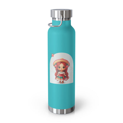 Pink Petals Insulated Bottle, 22oz