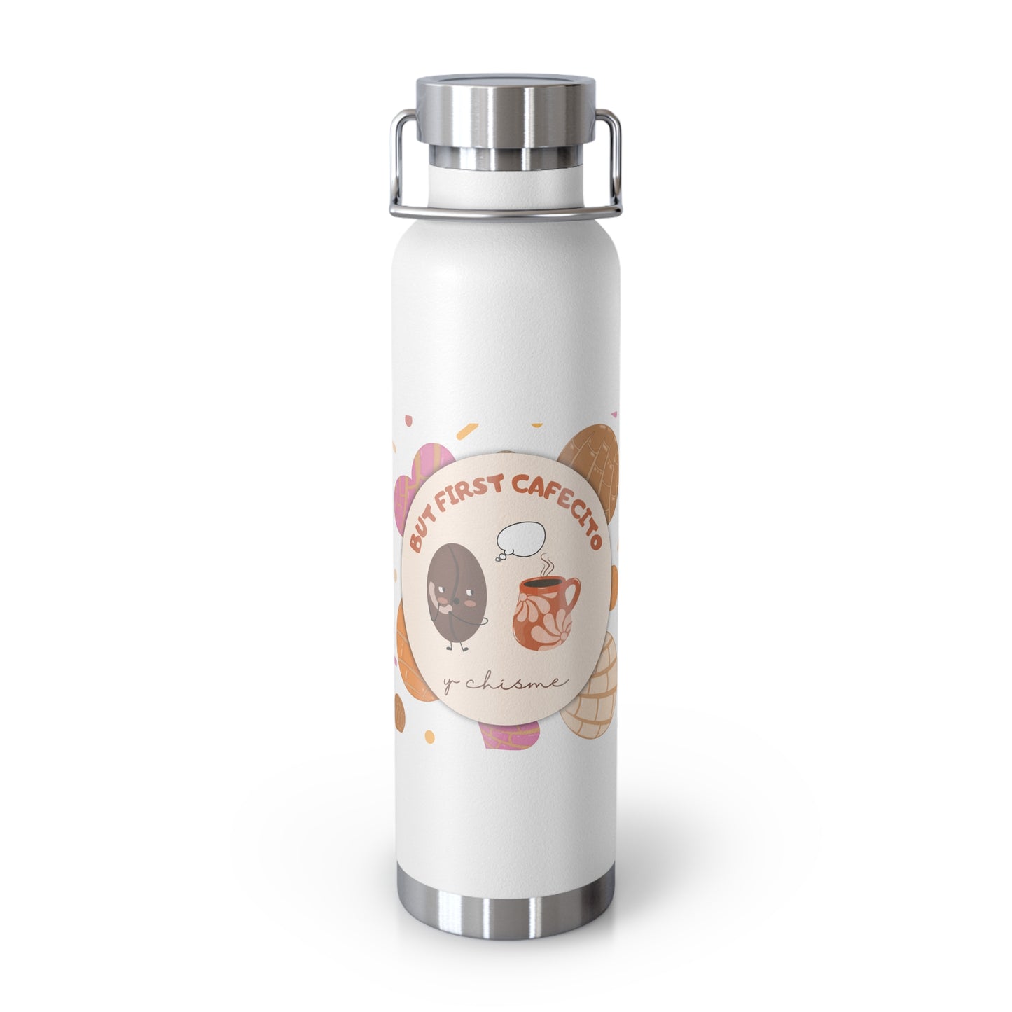 But First Cafecito y Chisme Insulated Bottle, 22oz