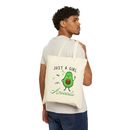 Just A Girl Who Loves Avocado Tote Bag