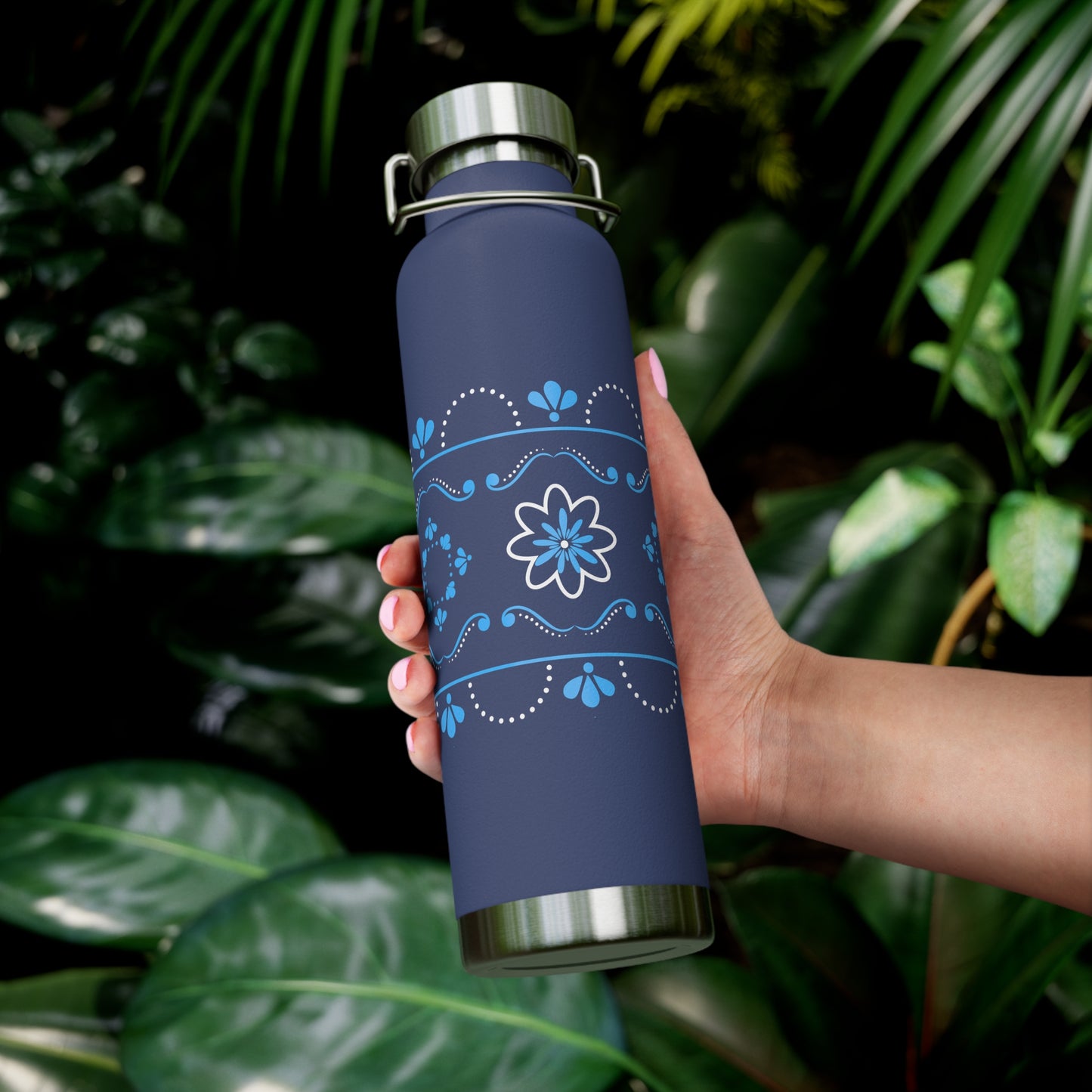 Blue Insulated Bottle, 22oz