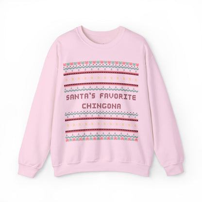 Santa's Favorite Chingona Sweatshirt