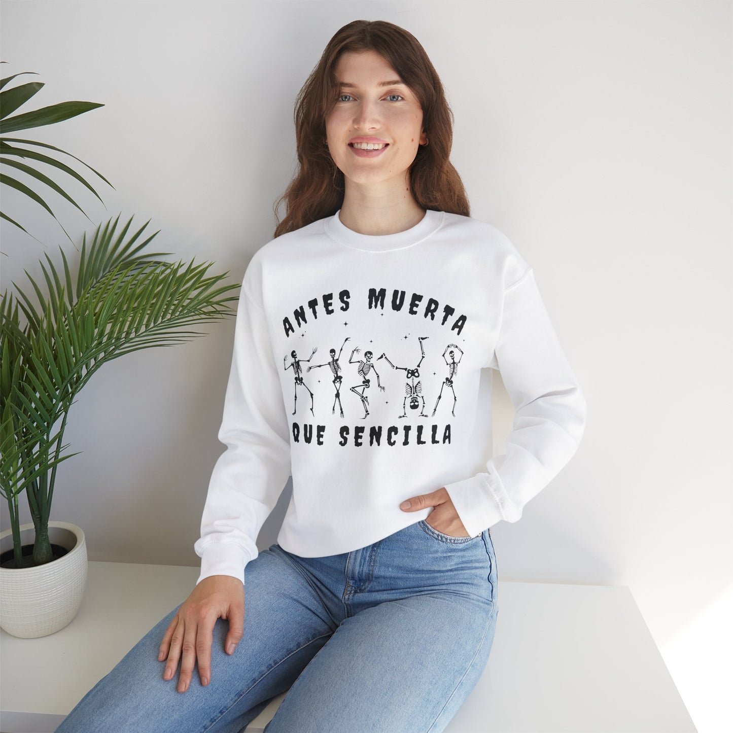 Antes Muerta Que Sencilla Skeleton Sweatshirt