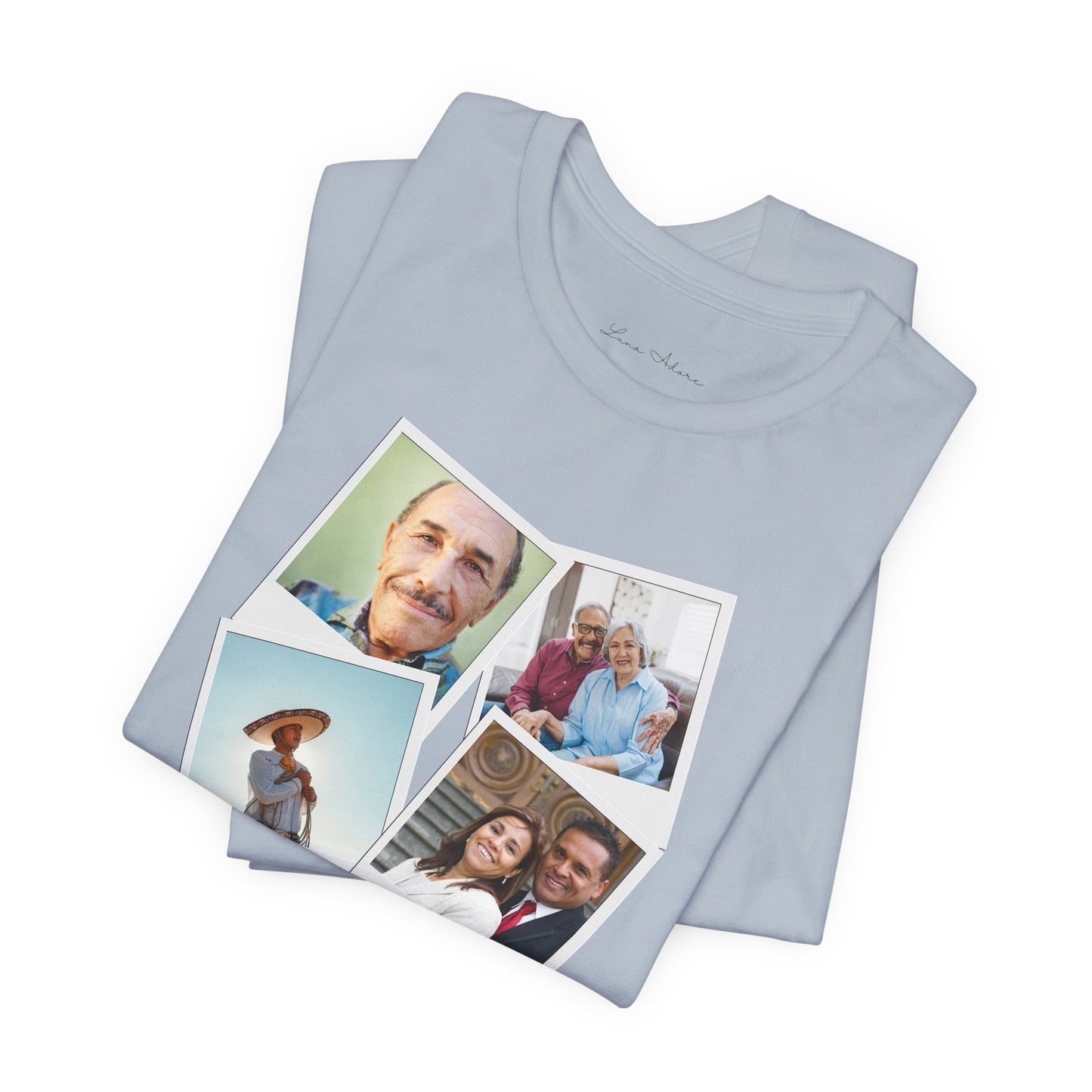 Personalized - Por Siempre en Mi Corazón Polaroid 4 Photo Tee