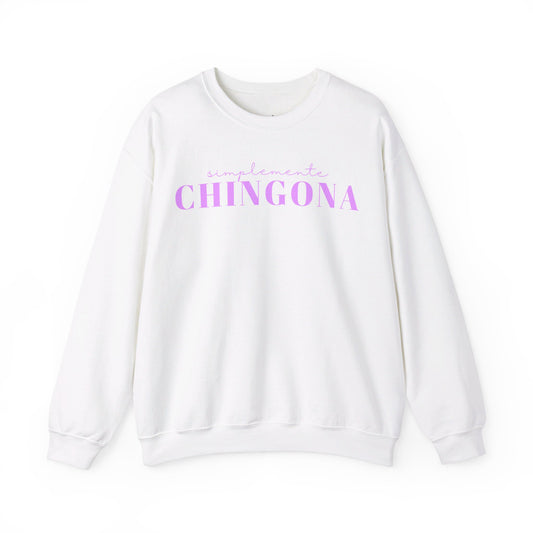 Lilac Simplemente Chingona Sweatshirt