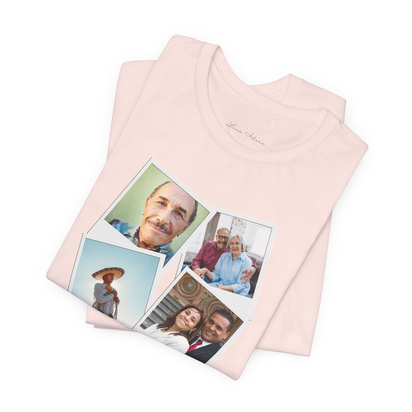 Personalized - Por Siempre en Mi Corazón Polaroid 4 Photo Tee