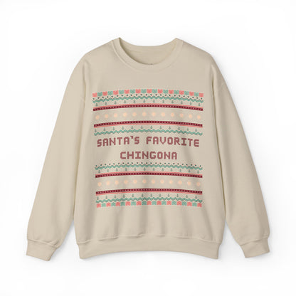 Santa's Favorite Chingona Sweatshirt