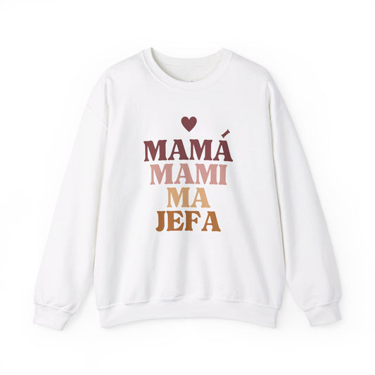 Mamá Mami Ma Jefa Crewneck Sweatshirt