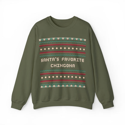 Santa's Favorite Chingona Sweatshirt