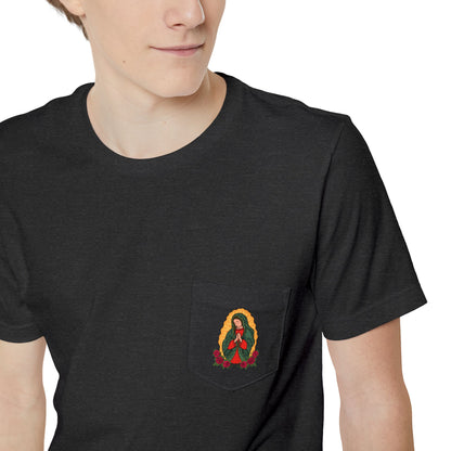 Virgen de Guadalupe Pocket T-shirt