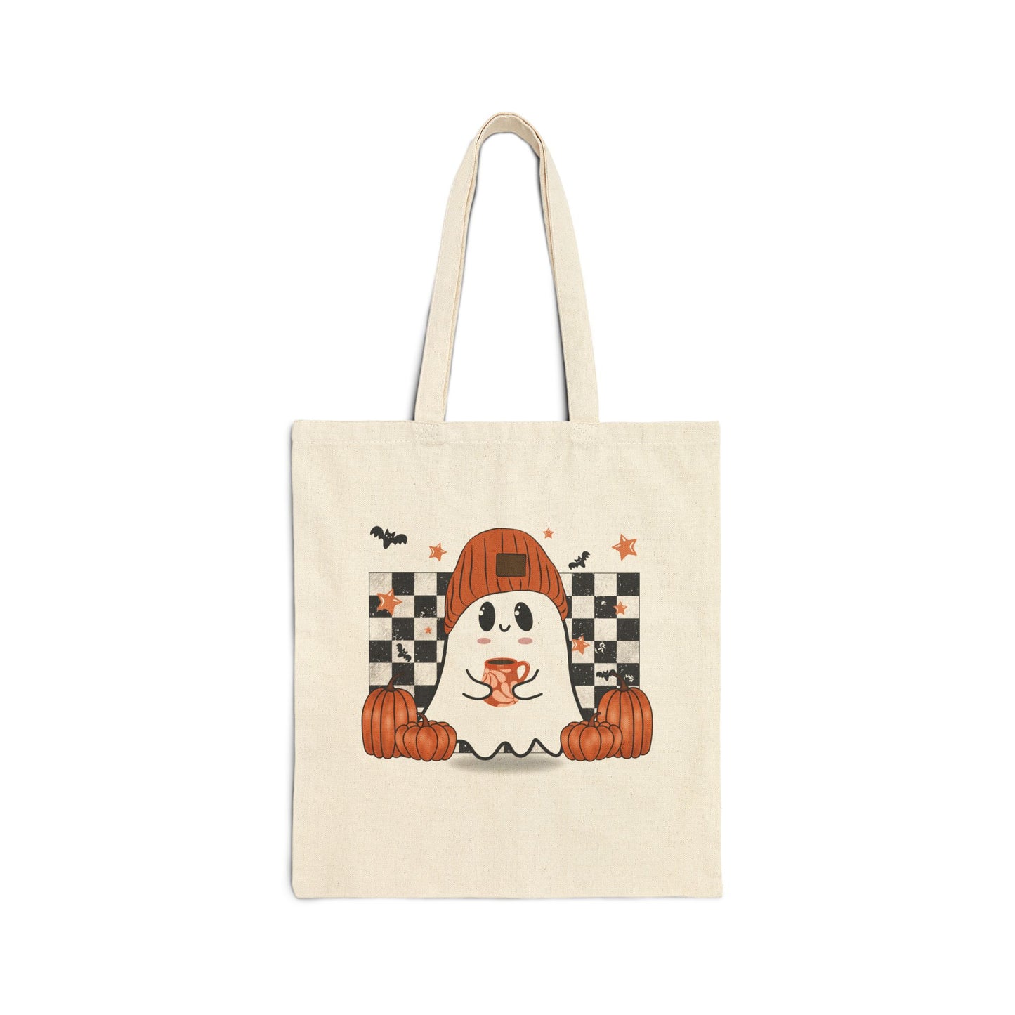 Checkered Ghost Tote Bag