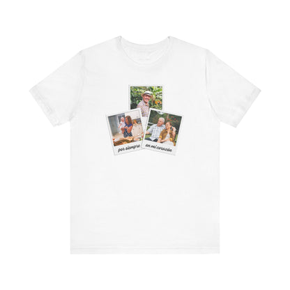 Personalized - Por Siempre en Mi Corazón Polaroid 3 Photo Tee