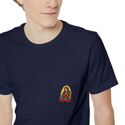 Virgen de Guadalupe Pocket T-shirt