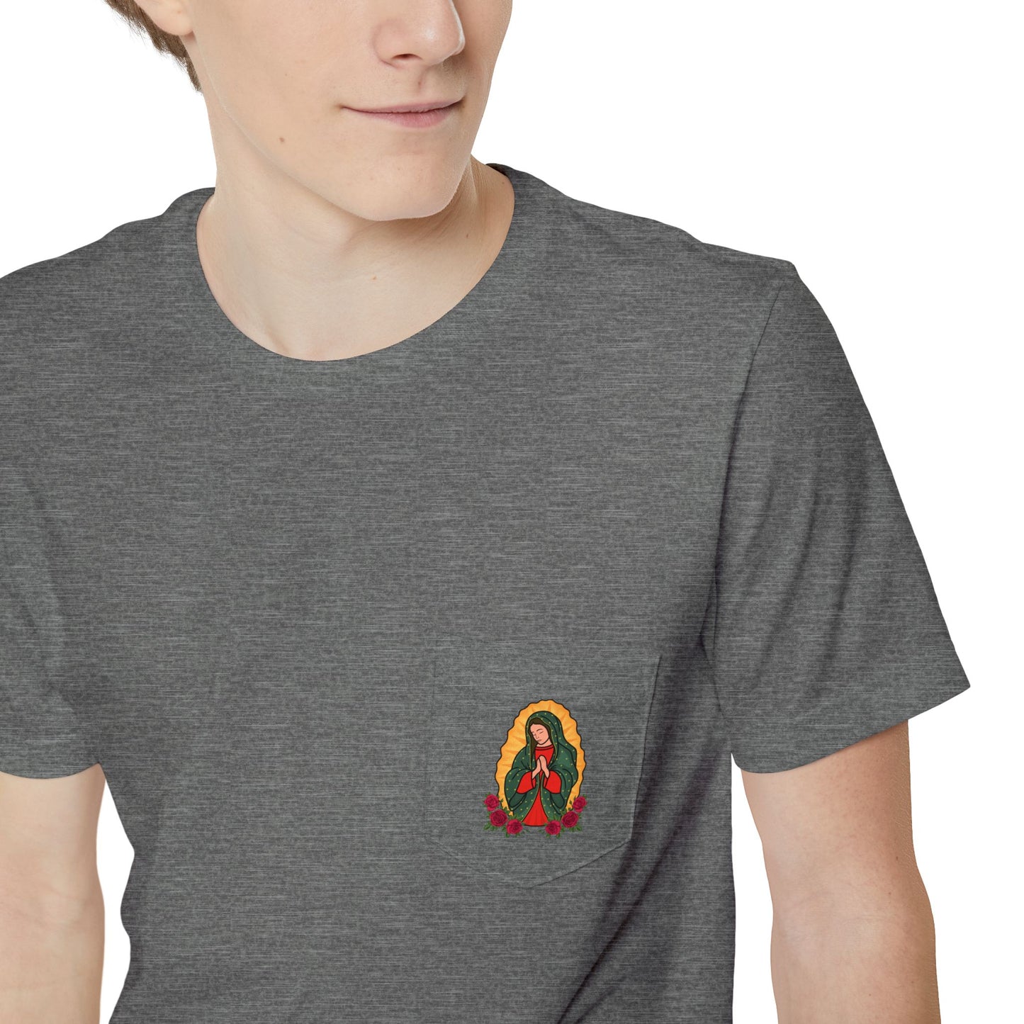 Virgen de Guadalupe Pocket T-shirt