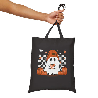 Checkered Ghost Tote Bag