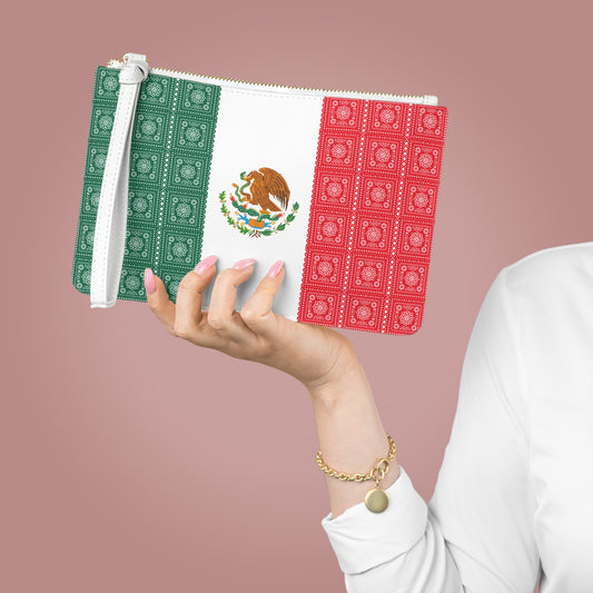 Mexican Flag Clutch Bag