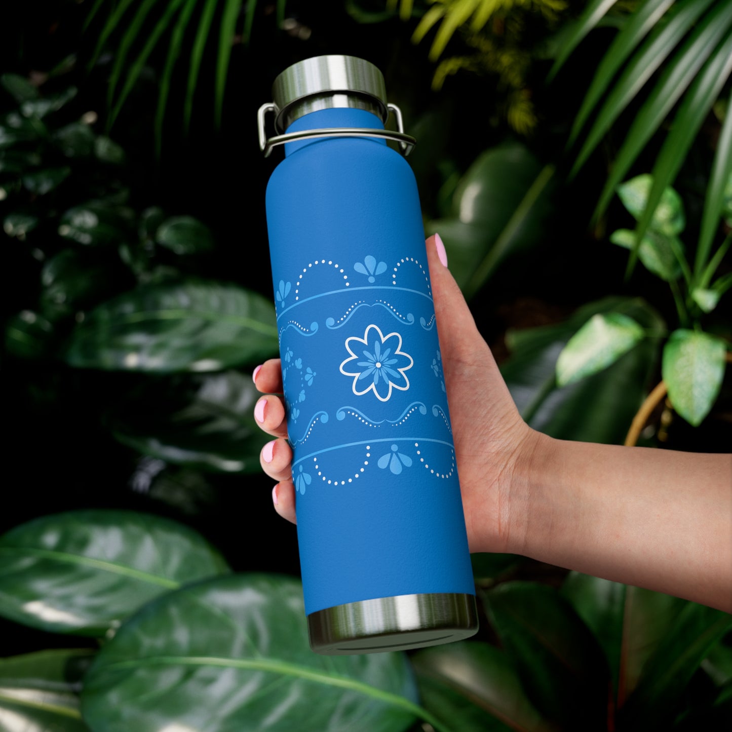 Blue Insulated Bottle, 22oz