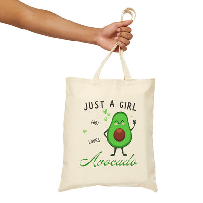 Just A Girl Who Loves Avocado Tote Bag