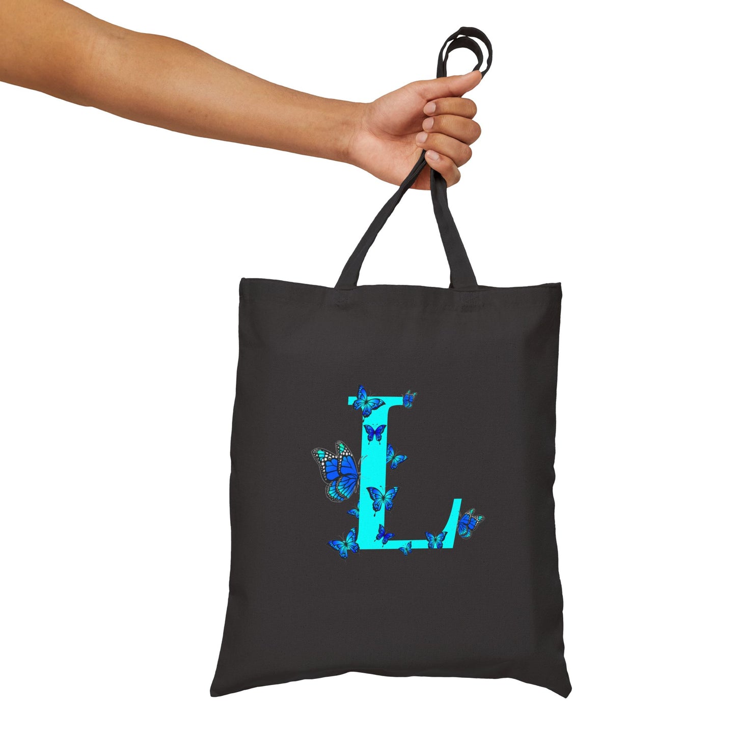Personalized Initial Butterfly Tote Bag