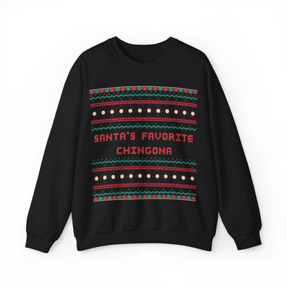 Santa's Favorite Chingona Sweatshirt