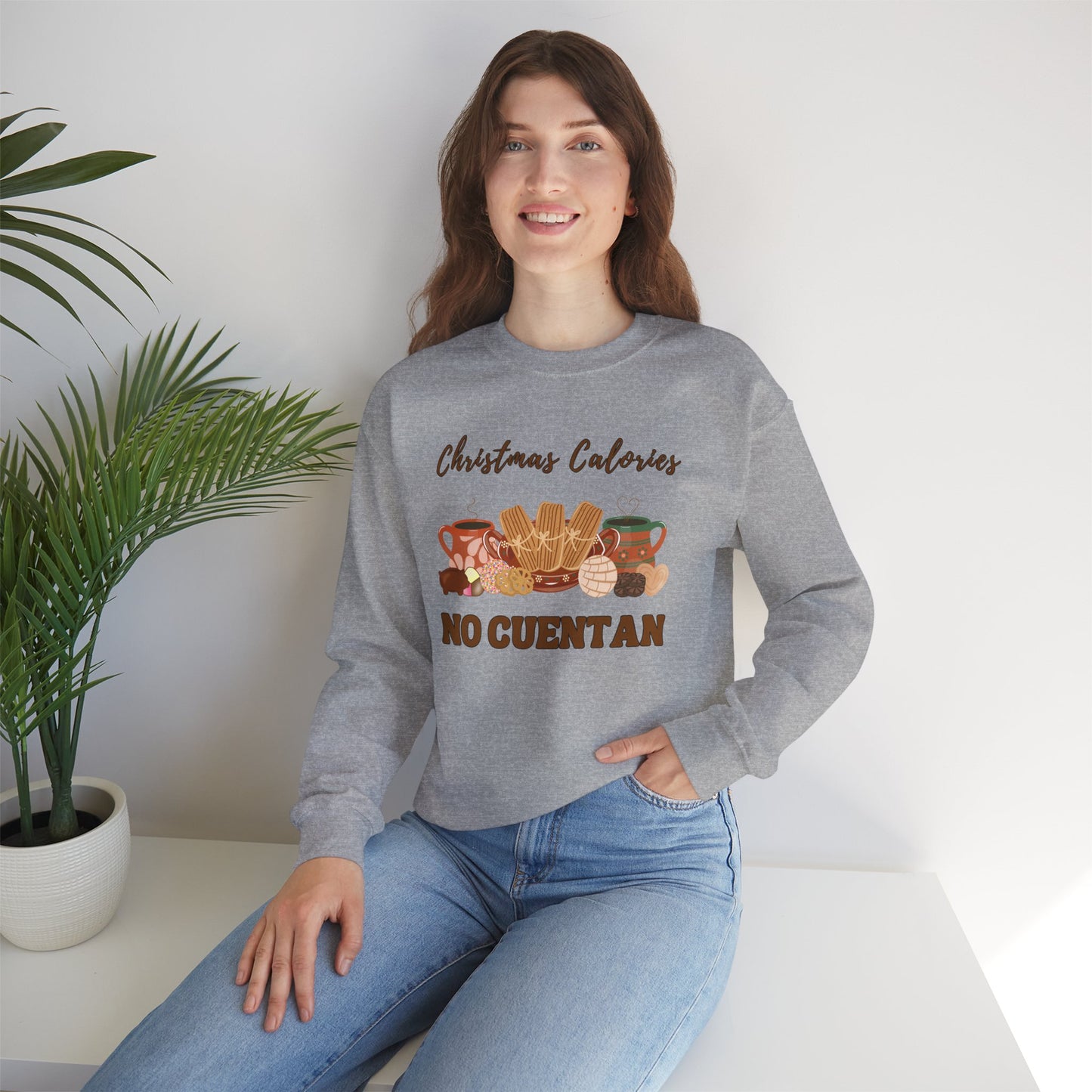 Christmas Calories No Cuentan Sweatshirt