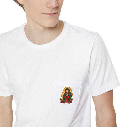 Virgen de Guadalupe Pocket T-shirt