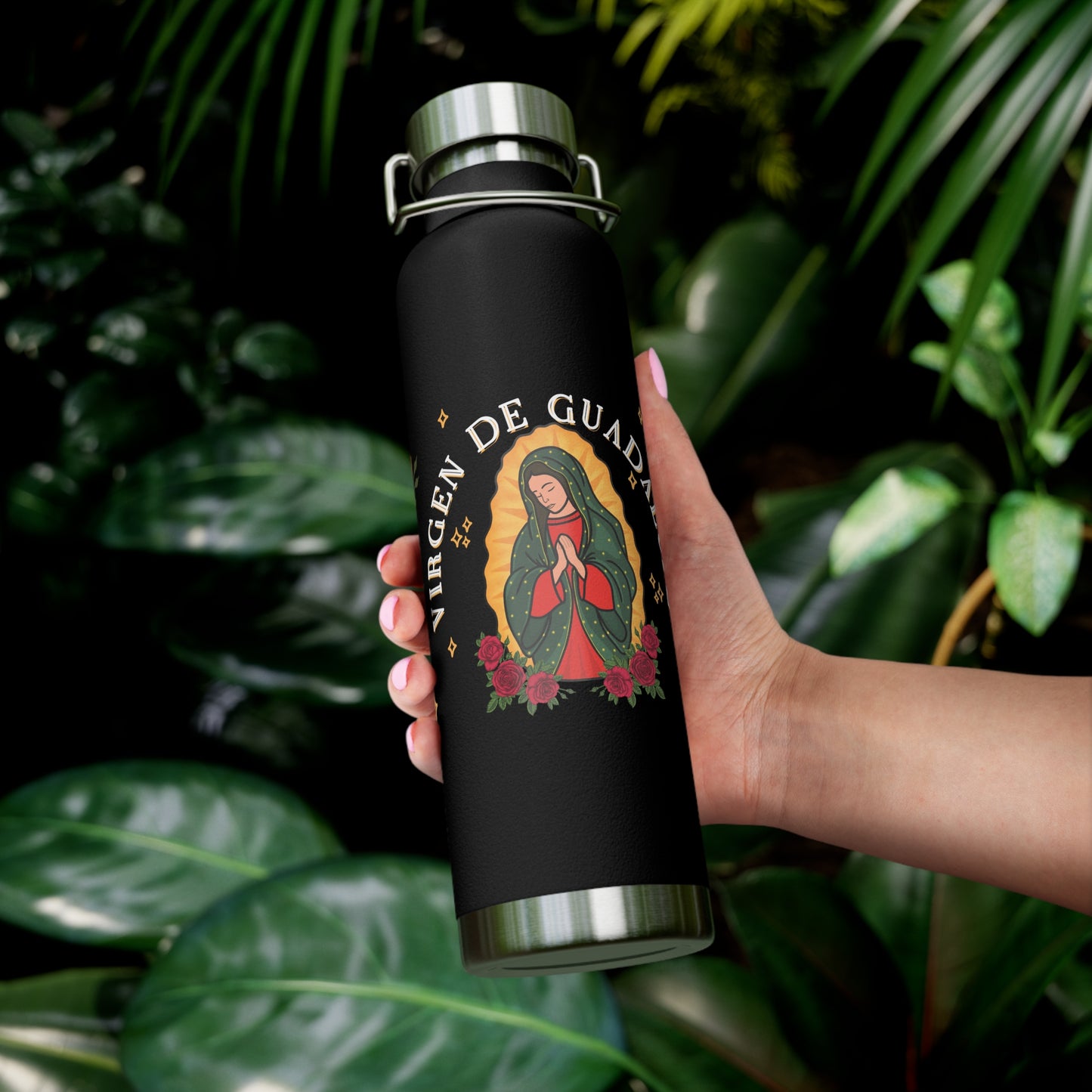 Virgen de Guadalupe Insulated Bottle, 22oz