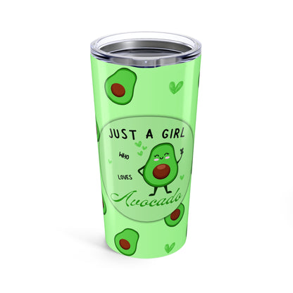 Just a Girl Who Loves Avocado Insulated Tumbler, 20oz